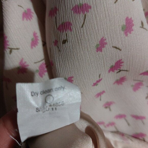 J.Crew A-line Dress Women's 2 Ivory Floral 100% Silk Short Sleeve Mini Cottage - Picture 14 of 14